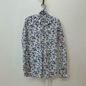 Giordano L/S Animal Print Shirt